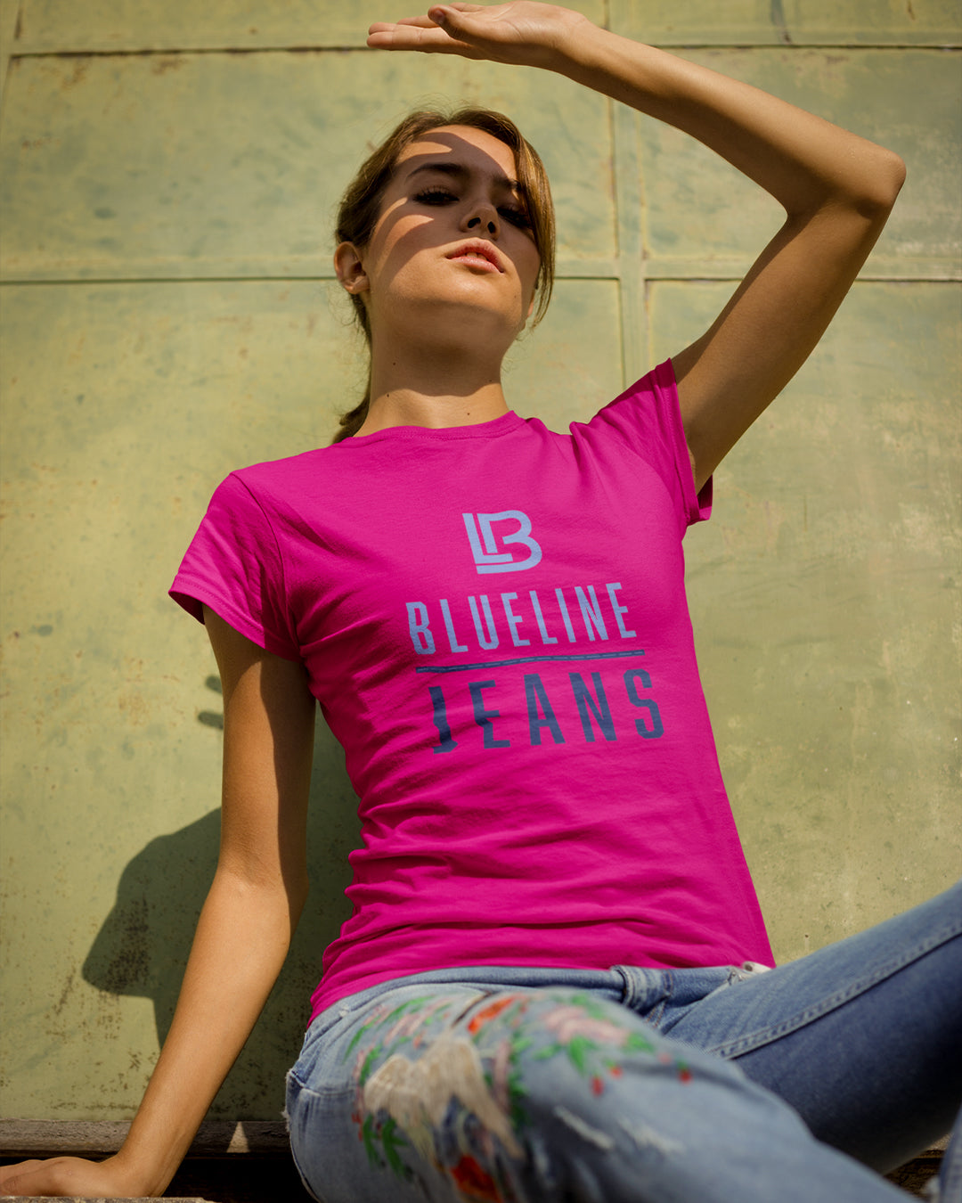 Blue Line Jeans Crewneck — Premium